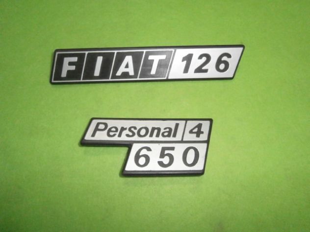Fiat 126 personal 126 personal 4 126 650 Scritte targhette posteriori Fiat 126