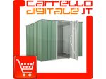 Box prefabbricato, casetta da giardino in lamiera zincata. Capanno deposito &hellip;