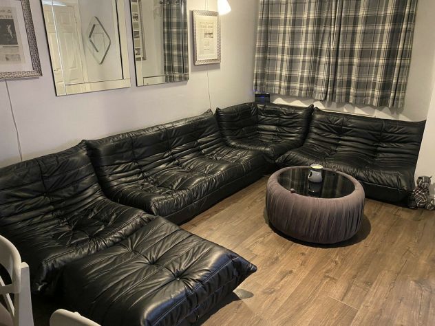 Divano Ligne Roset Togo in pelle, set completo