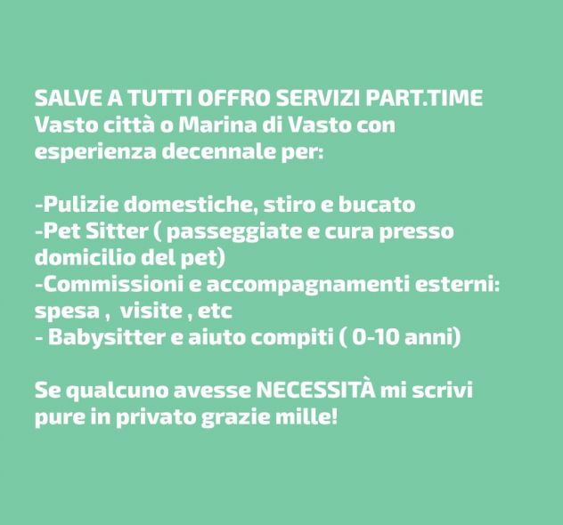 ADDETTA ASSISTENZA DOMESTICA
