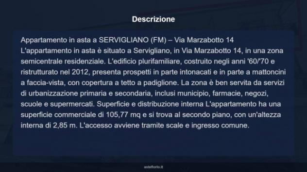 Immobile in asta di 105 m², box auto in vendita a Servigliano - Foto 8