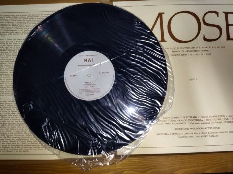 Dischi vinile 1968 Fuori Commercio editi Rai Radiotelevisione Mosè di Rossini - Foto 5