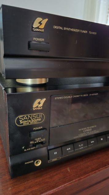 MANGIANASTRI A DOPPIA CASSETTA STEREO + RADIO SANSUI PRIMI ANNI '90 - Foto 2
