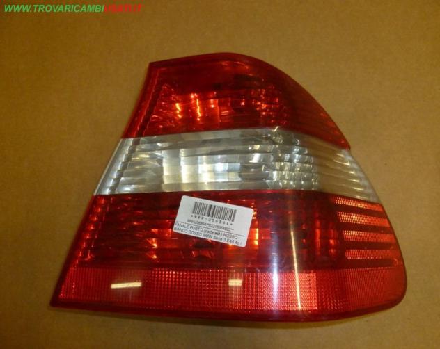 FANALE POST.D.(parte est.) ROSSO BIANCO ROSSO BMW Serie 3 E46 4p / Touring / Coupe'  Parti elettriche  Fanaleria  Fanali  Fanale est. post. d BMW - Se