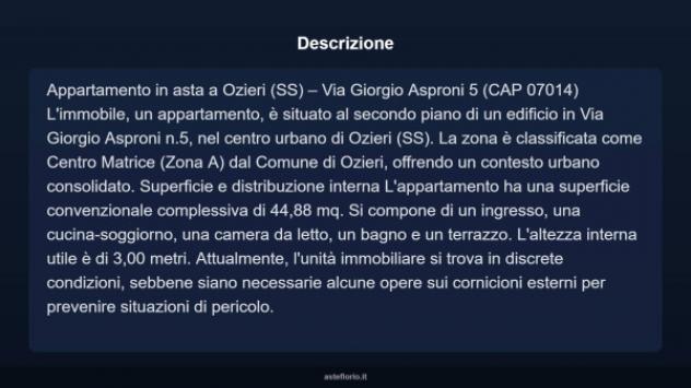 Immobile in asta di 44 m² in vendita a Ozieri - Foto 4
