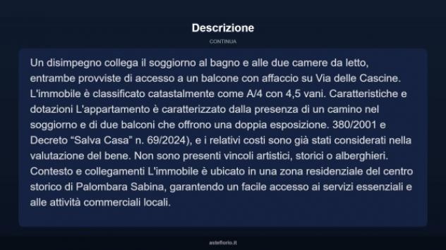 Immobile in asta di 62 m² in vendita a Palombara Sabina - Foto 5