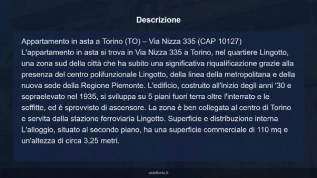 Immobile in asta di 110 m² con più di 5 locali in vendita a Torino - Foto 7