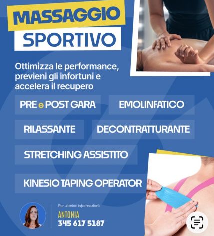 Massaggiatrice/ Allenatrice & taping operator - Foto 2 Tel:3456175187