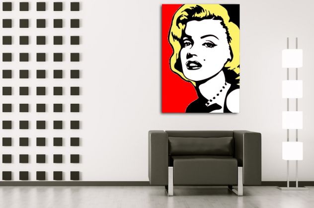 Quadro Marilyn Monroe dipinto a mano