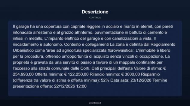 Immobile in asta di 247 m², box auto in vendita a Chiesina Uzzanese - Foto 13