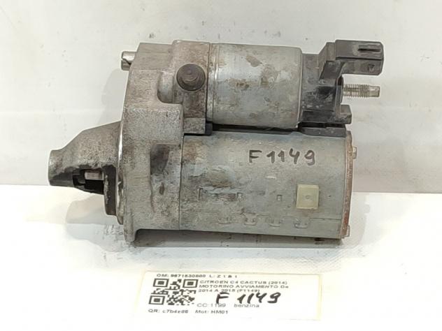 MOTORINO D' AVVIAMENTO CITROEN C4 Cactus 9671530880 HM01 benzina 1199 (1418)