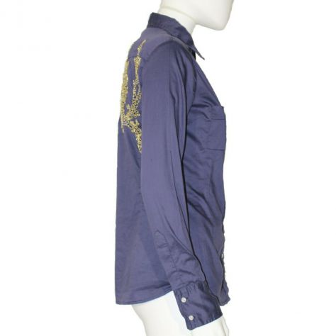 camicia da donna sciancrata blu di REPLAY - tg. M - Foto 6