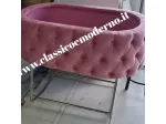 Dondolo culla portaenfant in velluto rosa o grigio con spedizione