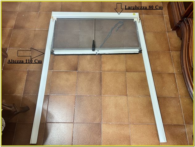 Zanzariera Alluminio A Rullo Pronta 80 x 110 - Foto 4
