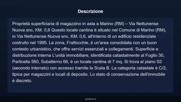 Immobile in asta di 7 m² in vendita a Marino - Foto 4