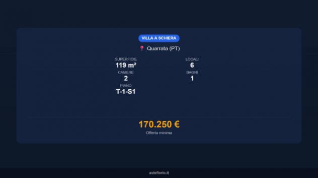 Immobile in asta di 119 m² con più di 5 locali e box auto in vendita a Quarrata - Foto 16