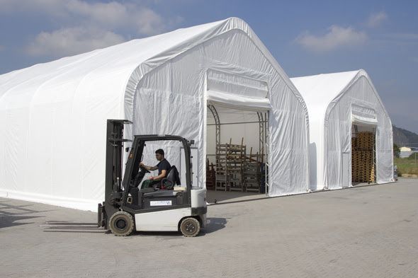 Tendoni Coperture in Pvc Ign. Deposito Industriale 8 x 18 x 4,40 mt. - Foto 3