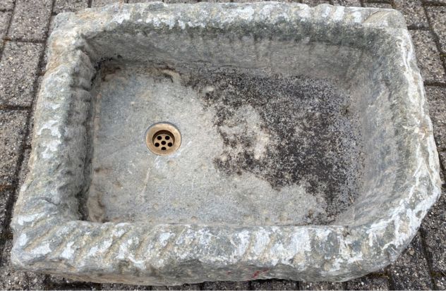 Lavabo lavello lavandino rustico in pietra 1 - Foto 6