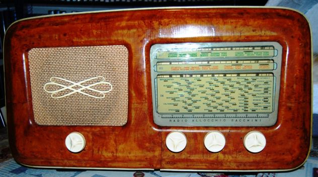 radio allocchio bacchini mod 225 a valvole AM funzionante - Foto 2