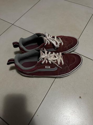 Scarpe Vans in Camoscio Bordeaux - Taglia 45 - Foto 4