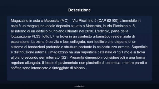 Immobile in asta di 121 m² in vendita a Macerata - Foto 4
