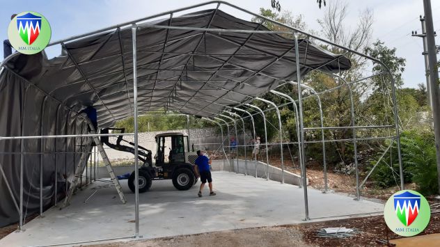 Tendone, Agritunnel Coperture  in pvc 10 x 20 x 5,5 mt. MM italia - Foto 10