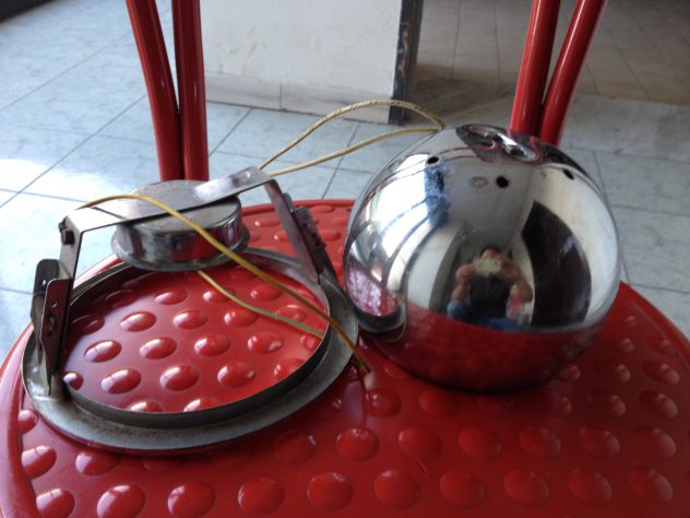 Lampada a incasso acciaio anni 70 - Foto 2
