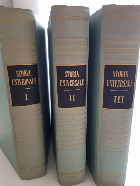 3 VOLUMI STORIA UNIVERSALE di E. Melchiori