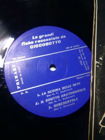 Le grandi fiabe raccontate da CICCIOBOTTO an 1965 - vinili 33 giri - Foto 10