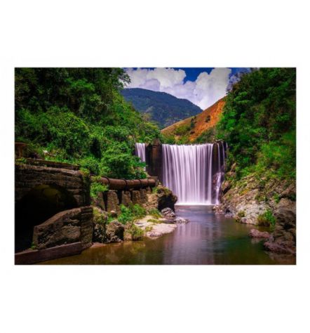 Fotomurale Adesivo Con Vista Su Una Cascata Arredalacasa - Foto 2
