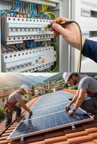 Elettricista, Condizionatori, Fotovoltaico e Pulizia Pannelli