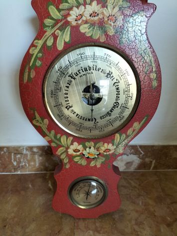 Barometro rosso vintage - Foto 6
