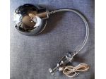 lampada vintage cromata  a pinza