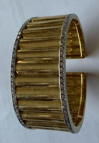 Bracciale in oro 18 Kt con brillanti - Foto 2