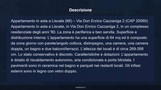 Immobile in asta di 64 m² in vendita a Liscate - Foto 13