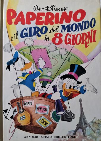 Paperino e il Giro del Mondo in 8 Giorni-Ed Mondadori 1977-