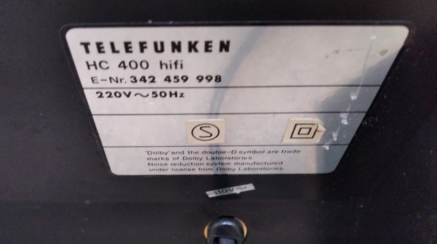 Telefunken CT-400 deck piastra registratore cassette Hi-Fi - Foto 5