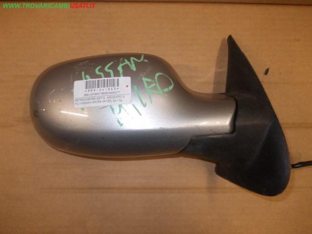 RETROVISORE EST.D. ARGENTO 3 FILI NISSAN MICRA (K12E) 3p / 5p  Vetri e Retrovisori  Cristalli  Retrovisori  Retrovisore NISSAN - MICRA 3p / 5p - 01-01