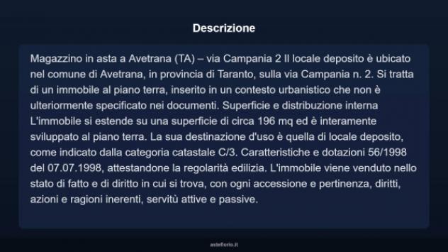 Immobile in asta di 196 m² in vendita a Avetrana - Foto 3