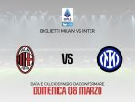 Milan Inter 1 Biglietto Primo Arancio Laterale VENDUTO