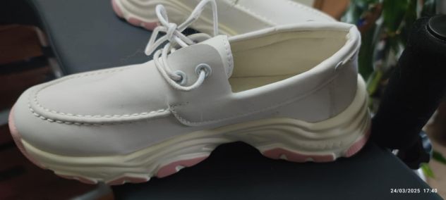 SCARPE BIANCHE COI LACCI DA DONNA - Foto 4