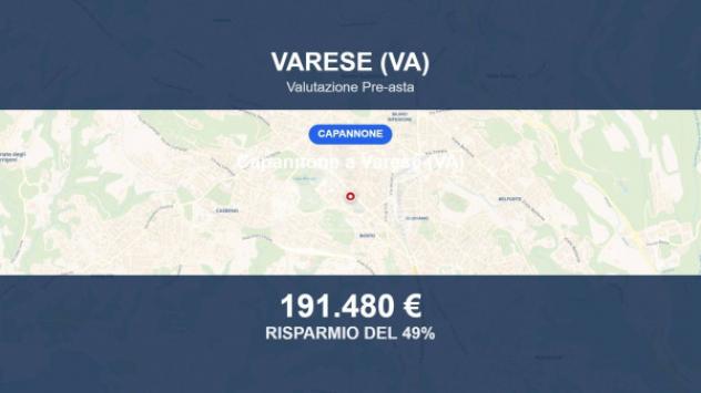 Immobile in asta di 940 m² in vendita a Varese