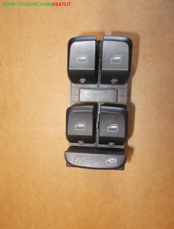 BLOCCO COMANDI ALZACRISTALLI SX - 8K0959851 AUDI A4 (8K) 4 porte 999-U52671 Carrozzeria Allestimenti interni Cruscotto strumenti AUDI - A4 4 porte