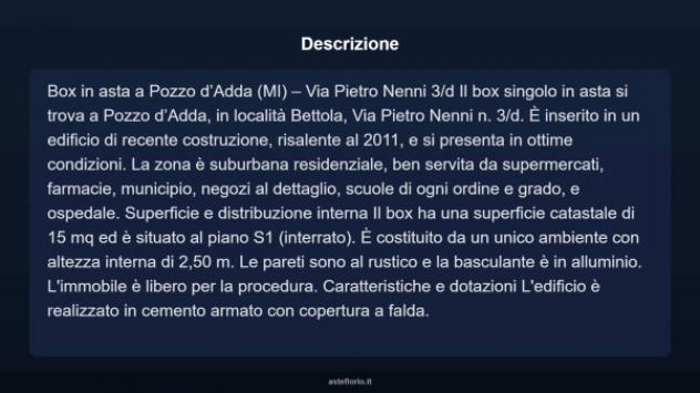 Immobile in asta di 15 m² in vendita a Pozzo d'Adda - Foto 4