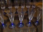 Bicchieri flute per vini bianchi e cocktails servizio da 11.