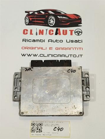 CENTRALINA MOTORE PEUGEOT 206 1° Serie 9643134680 9637706180 ET3J4 benzina 1360 (9803) - Foto 4