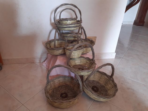 Cestini fatti a mano in stile siciliano