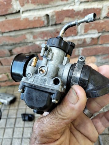CARBURATORE DELL'ORTO PHBG 19 BS PIAGGIO ATTACCO MASCHIO CON MISCELATORE
