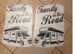 adesivo per camper family on road 1 elemento sx o dx l 35 cm come foto