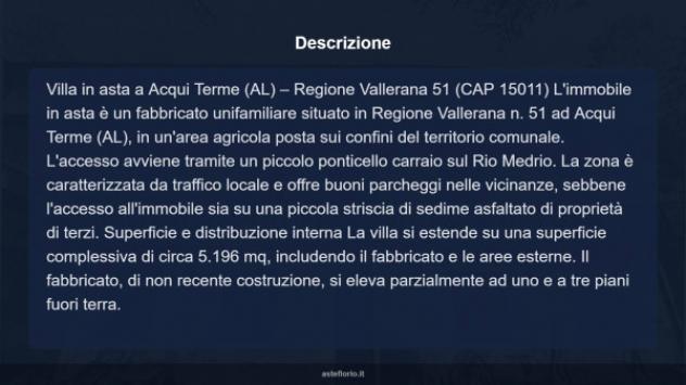 Immobile in asta di 5196 m² con più di 5 locali in vendita a Acqui Terme - Foto 10